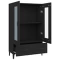 Pikkukuva 6 / 10: vidaXL Kaappi musta 70x31x115 cm tekninen puu -  Tarjoilupöydät & senkit