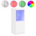 Pikkukuva 3 / 10: vidaXL Senkki LED-valoilla valkoinen 41x37x100 cm -  Tarjoilupöydät & senkit