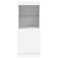 Pikkukuva 7 / 10: vidaXL Senkki LED-valoilla valkoinen 41x37x100 cm -  Tarjoilupöydät & senkit