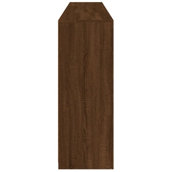 vidaXL Senkki LED-valoilla ruskea tammi 202x37x100 cm - Tarjoilupöydät & senkit