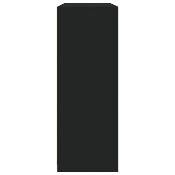vidaXL Senkit LED-valoilla 3 kpl musta tekninen puu -  Tarjoilupöydät & senkit