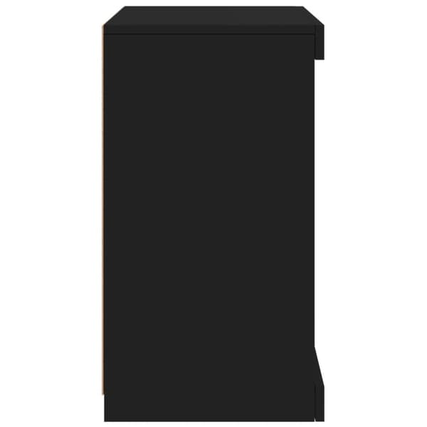 vidaXL skænk med LED-lys 41x37x67 cm sort -  Skænke
