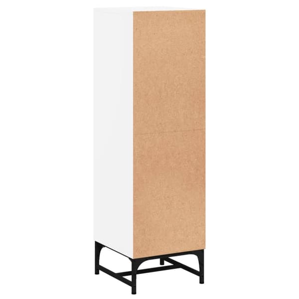 vidaXL skab med glaslåger 35x37x120 cm hvid -  Skænke