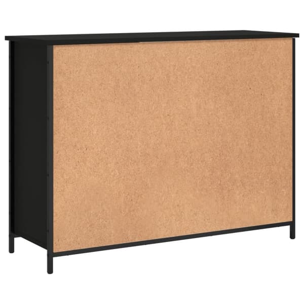 vidaXL skænk 100x35x75 cm konstrueret træ sort - Skænke