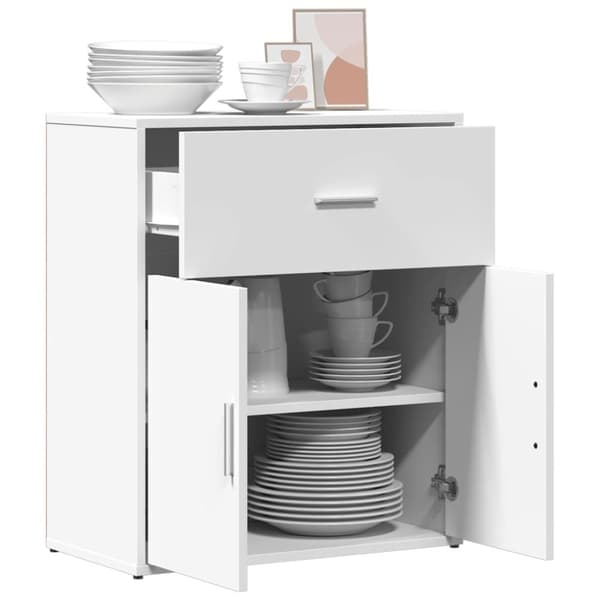 vidaXL Skänk vit 60x31x70 cm konstruerat trä - Skänkar & serveringsbord
