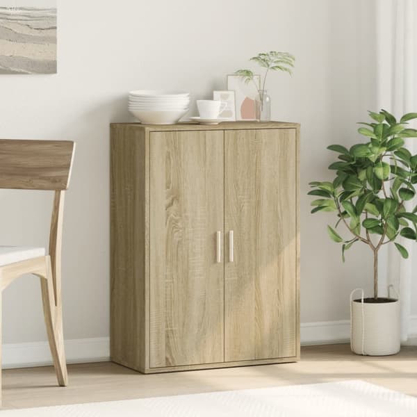 vidaXL Senkki Sonoma-tammi 60x31x84 cm tekninen puu -  Tarjoilupöydät & senkit