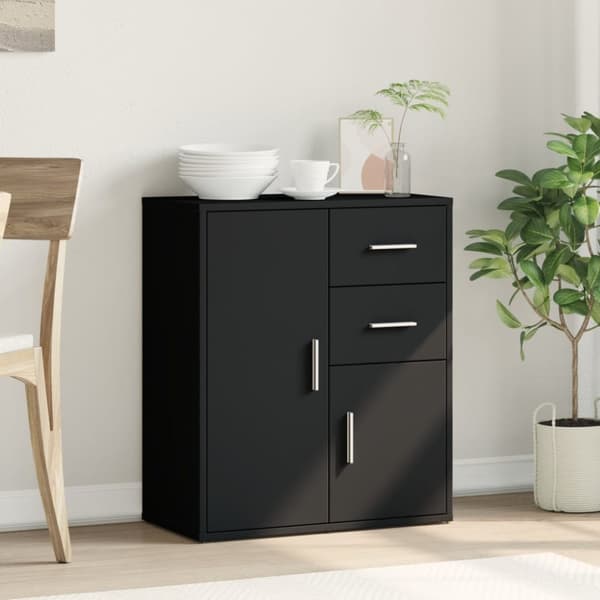 vidaXL Skänk svart 60x31x70 cm konstruerat trä - Skänkar & serveringsbord