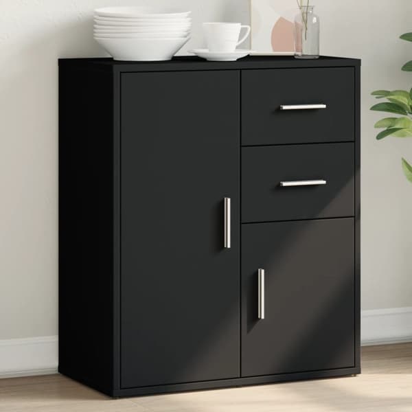 vidaXL Skänk svart 60x31x70 cm konstruerat trä - Skänkar & serveringsbord