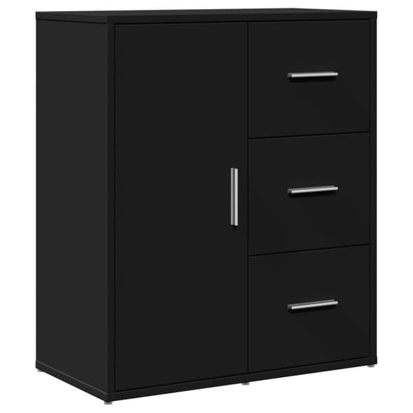 vidaXL Senkki musta 60x31x70 cm tekninen puu - Tarjoilupöydät & senkit