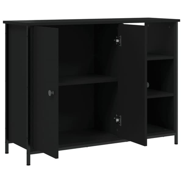 vidaXL skænk 100x33x75 cm konstrueret træ sort -  Skænke