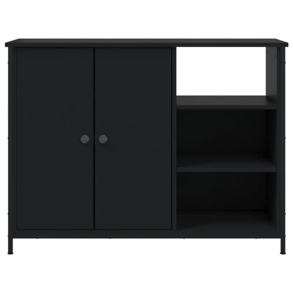 vidaXL skænk 100x33x75 cm konstrueret træ sort -  Skænke