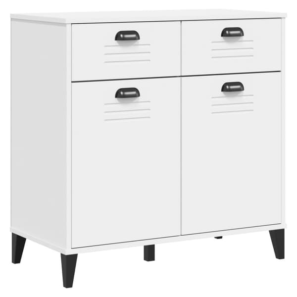 vidaXL skænk VIKEN 80x40x80 cm massivt fyrretræ hvid - Skænke