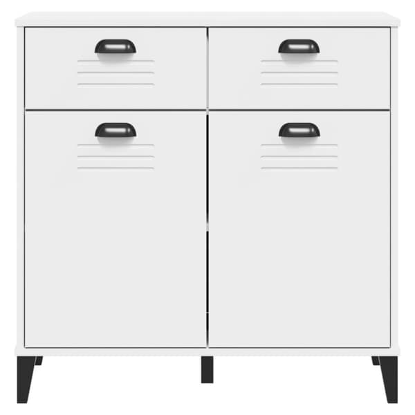 vidaXL skænk VIKEN 80x40x80 cm massivt fyrretræ hvid - Skænke