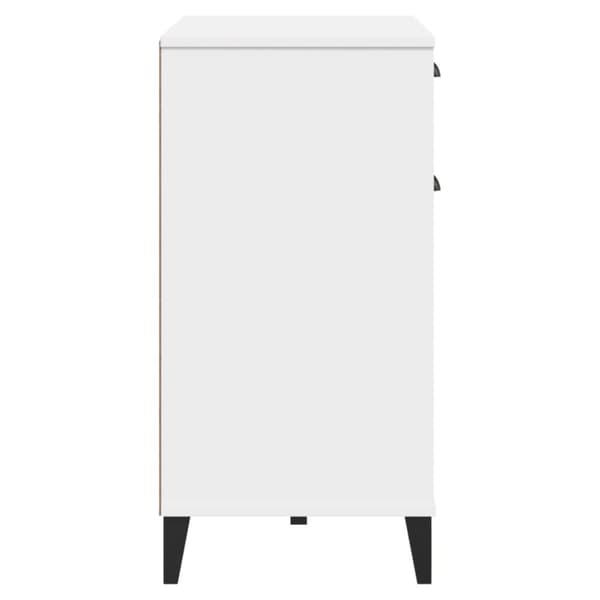 vidaXL skænk VIKEN 80x40x80 cm massivt fyrretræ hvid - Skænke