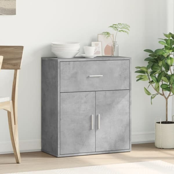 vidaXL Skänk betonggrå 60x31x70 cm konstruerat trä -  Skänkar & serveringsbord