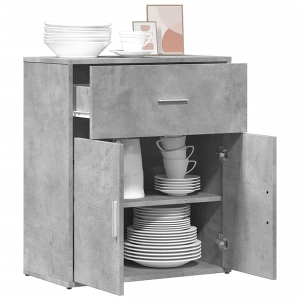 vidaXL Skänk betonggrå 60x31x70 cm konstruerat trä - Skänkar & serveringsbord