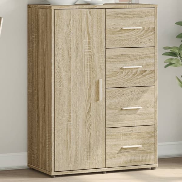vidaXL Skänk sonoma-ek 60x31x84 cm konstruerat trä -  Skänkar & serveringsbord