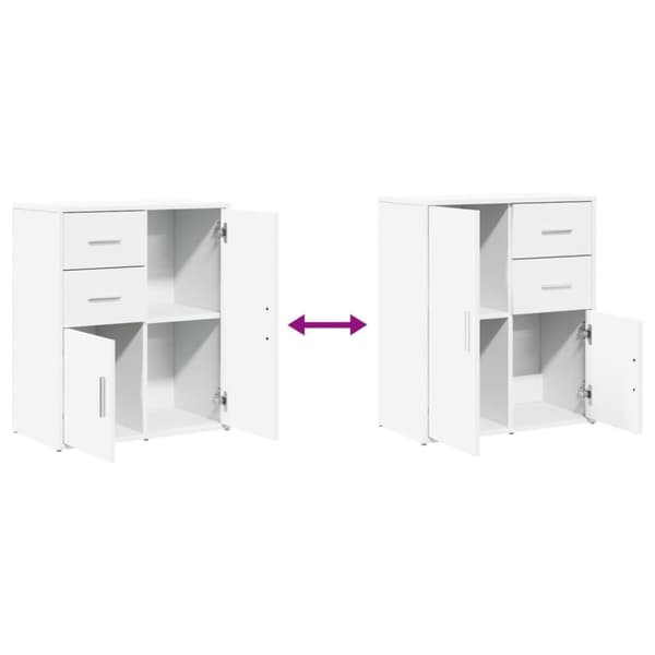 vidaXL Skänk vit 60x31x70 cm konstruerat trä - Skänkar & serveringsbord