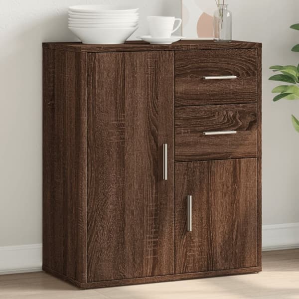 vidaXL Skänk brun ek 60x31x70 cm konstruerat trä - Skänkar & serveringsbord