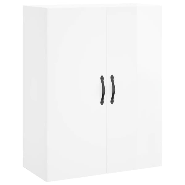 vidaXL Högskåp högglans vit 69,5x34x180 cm konstruerat trä - Skänkar & serveringsbord