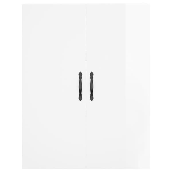 vidaXL Högskåp högglans vit 69,5x34x180 cm konstruerat trä - Skänkar & serveringsbord
