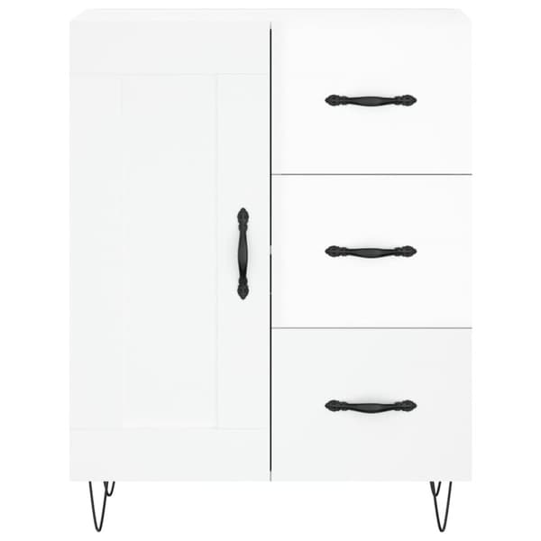 vidaXL Högskåp högglans vit 69,5x34x180 cm konstruerat trä -  Skänkar & serveringsbord