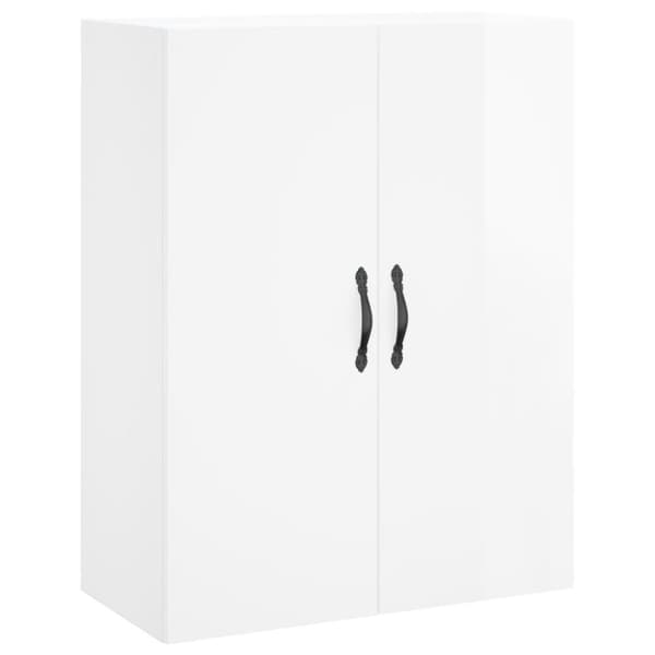 vidaXL Väggskåp vit högglans 69,5x34x90 cm konstruerat trä - Skänkar & serveringsbord