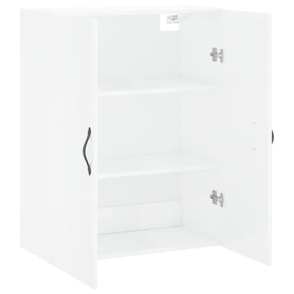 vidaXL Väggskåp vit högglans 69,5x34x90 cm konstruerat trä - Skänkar & serveringsbord
