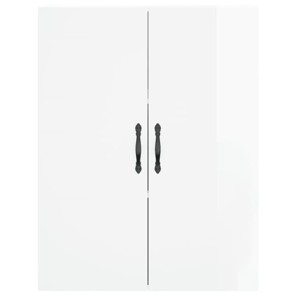 vidaXL Väggskåp vit högglans 69,5x34x90 cm konstruerat trä - Skänkar & serveringsbord