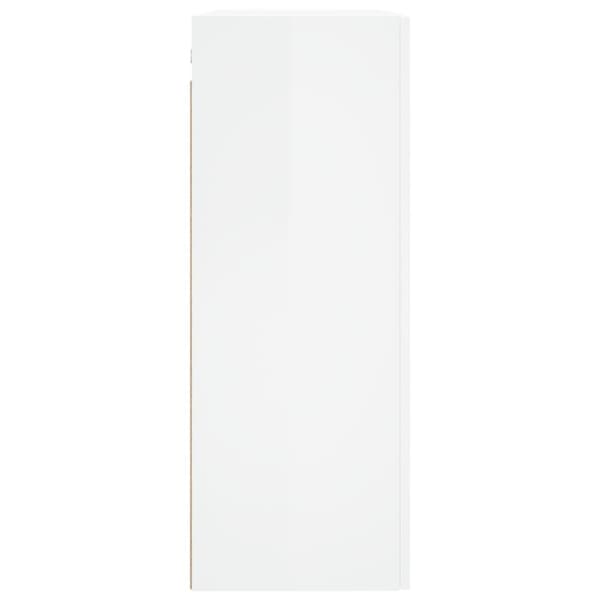 vidaXL Väggskåp vit högglans 69,5x34x90 cm konstruerat trä - Skänkar & serveringsbord