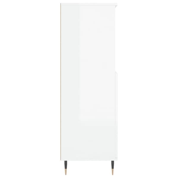 vidaXL Högskåp vit högglans 60x36x110 cm konstruerat trä -  Skänkar & serveringsbord
