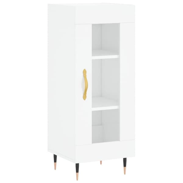 vidaXL Högskåp vit högglans 34,5x34x180 cm konstruerat trä -  Skänkar & serveringsbord