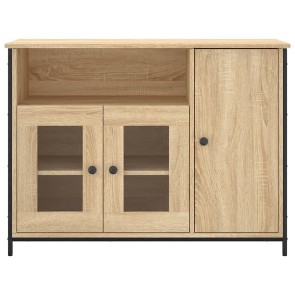 vidaXL Skänk sonoma-ek 100x35x75 cm konstruerat trä - Skänkar & serveringsbord