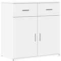 Pikkukuva 3 / 11: vidaXL Senkki valkoinen 79x38x80 cm tekninen puu -  Tarjoilupöydät & senkit