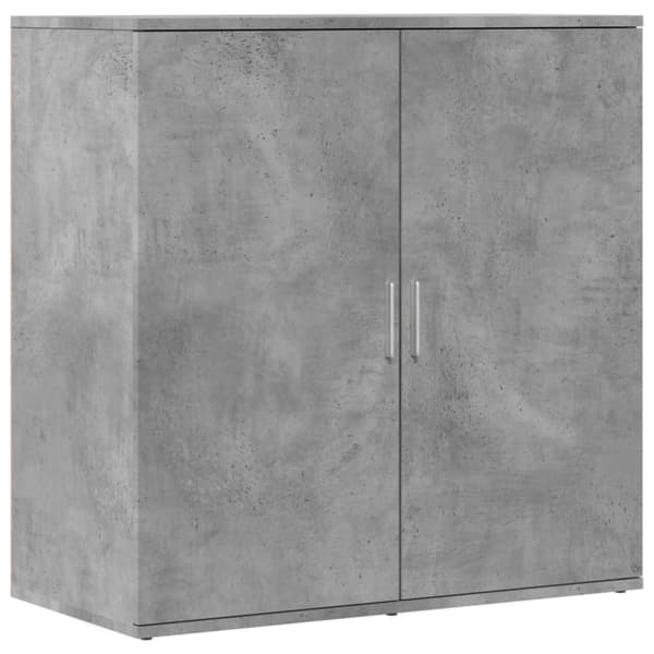 vidaXL Senkit 2 kpl betoninharmaa 79x38x80 cm tekninen puu - Tarjoilupöydät & senkit