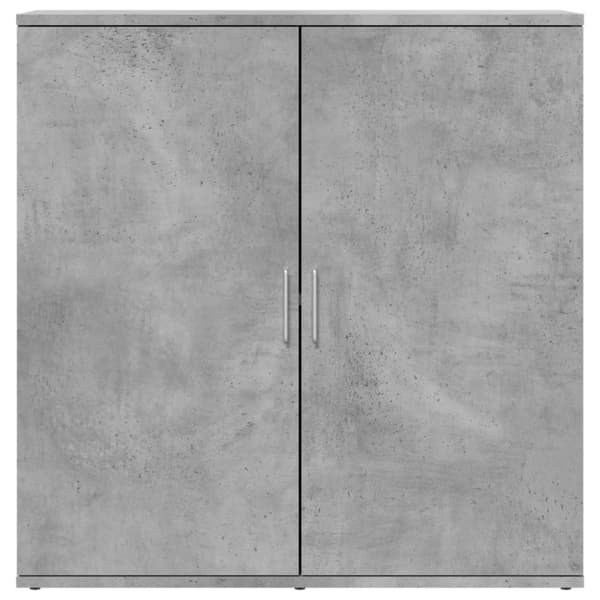 vidaXL Senkit 2 kpl betoninharmaa 79x38x80 cm tekninen puu - Tarjoilupöydät & senkit