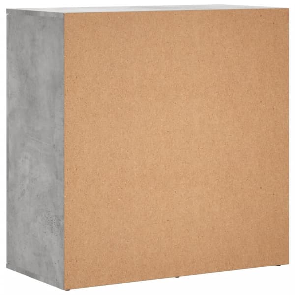 vidaXL Senkit 2 kpl betoninharmaa 79x38x80 cm tekninen puu - Tarjoilupöydät & senkit