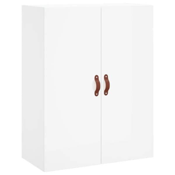 vidaXL Kaappi korkeakiilto valkoinen 69,5x34x180 cm tekninen puu -  Tarjoilupöydät & senkit