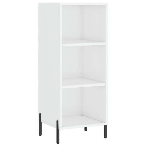 vidaXL Kaappi korkeakiilto valkoinen 34,5x34x180 cm tekninen puu - Tarjoilupöydät & senkit