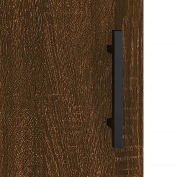 vidaXL Högskåp brun ek 69,5x34x180 cm konstruerat trä - Skänkar & serveringsbord