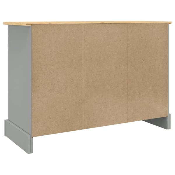vidaXL Senkki Corona harmaa 112x43x78 cm täysi Meksikon mänty - Tarjoilupöydät & senkit