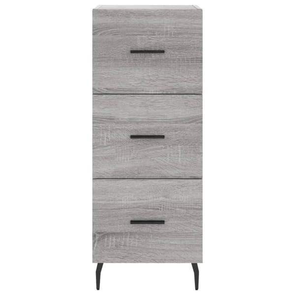 vidaXL Högskåp grå sonoma 34,5x34x180 cm konstruerat trä - Skänkar & serveringsbord