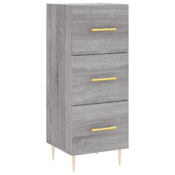 vidaXL Kaappi harmaa Sonoma 34,5x34x180 cm tekninen puu - Tarjoilupöydät & senkit