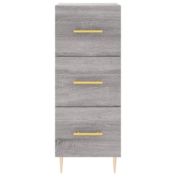 vidaXL Kaappi harmaa Sonoma 34,5x34x180 cm tekninen puu -  Tarjoilupöydät & senkit
