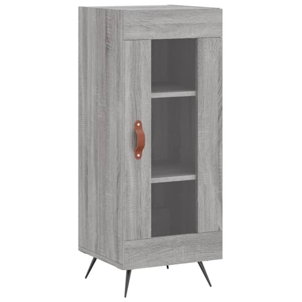 vidaXL Kaappi harmaa Sonoma 34,5x34x180 cm tekninen puu -  Tarjoilupöydät & senkit