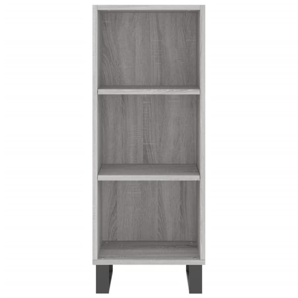 vidaXL Högskåp Grå sonoma 34,5x32,5x180 cm konstruerat trä - Skänkar & serveringsbord