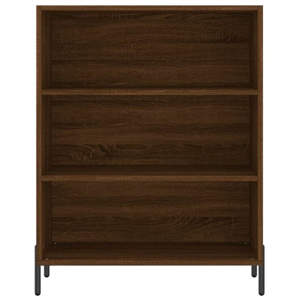 vidaXL reol 69,5x32,5x180 cm konstrueret træ brun egetræsfarve - Skænke