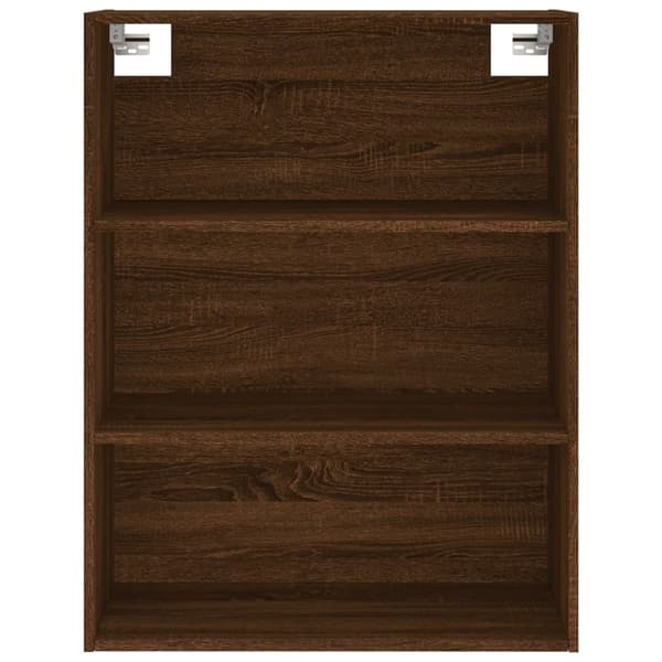 vidaXL reol 69,5x32,5x180 cm konstrueret træ brun egetræsfarve - Skænke