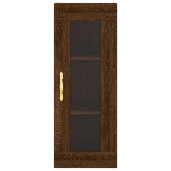 vidaXL Högskåp brun ek 34,5x34x180 cm konstruerat trä -  Skänkar & serveringsbord