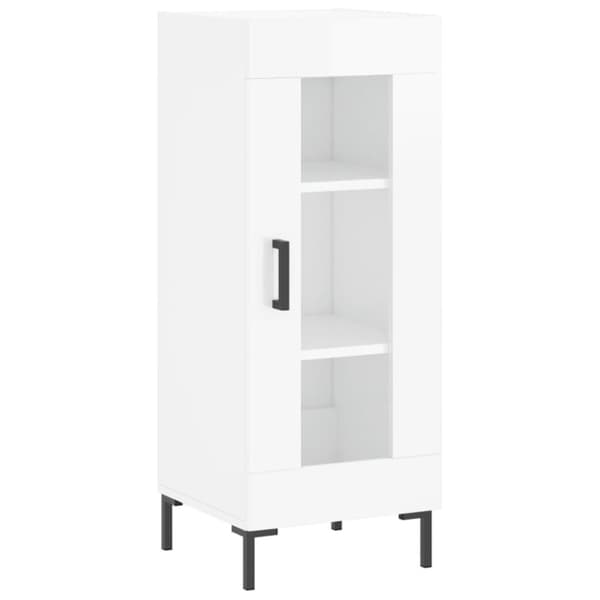 vidaXL skab 34,5x34x180 cm konstrueret træ hvid højglans -  Skænke